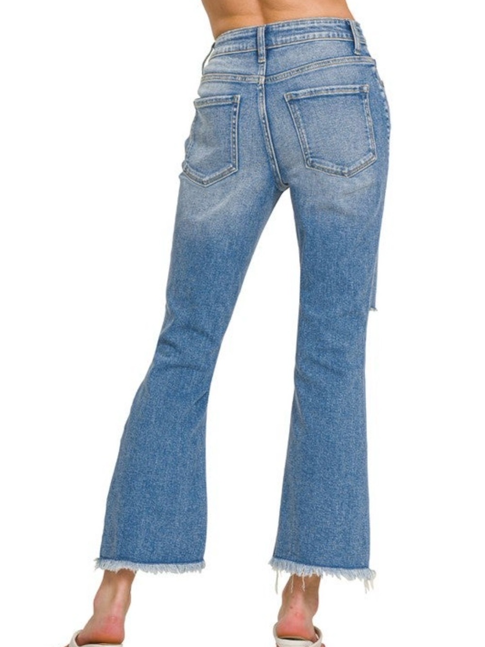 Zenana Carter Distressed Jeans - Picture 2 of 2